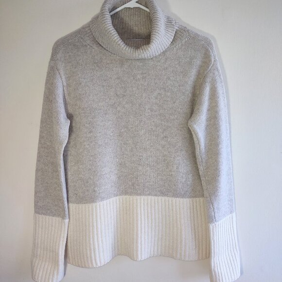 Derek Lam Wool Blend Sweater High Neck Pullover Beige Cream Size Small Apres Ski - Picture 5 of 13